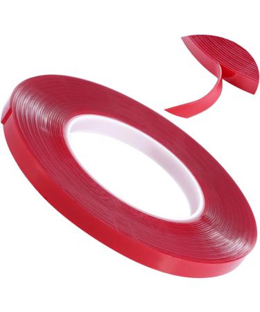 10m Nail Art Adhesive Double Sided Tape Red Film Clear Tape for Nail Display Lens Manicure Tool - Buy Online on GoSupps.com