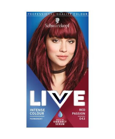 Schwarzkopf Live Color XXL HD Intense Colour Permanent Coloration 43 Red Passion 1 Count (Pack of 1) Red Passion 1 Count (Pack of 1) Permanent