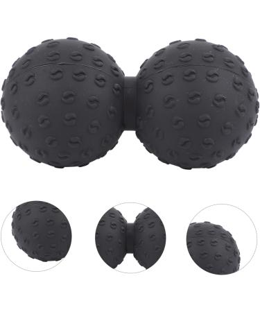Beavorty Peanut Massage Ball - Acupressure Roller for Feet & Full Body | Muscle Roller & Massage Device | Calf Peel Gel & Lip Gloss 12x6.3cm Black - International Shipping Available - Buy Online on GoSupps.com