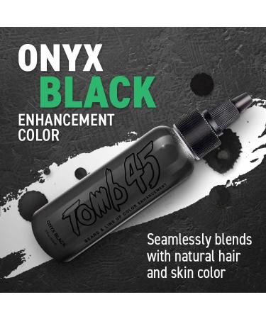 Tomb 45 NO DRIP Enhancement Color (Onyx Black) for Beard & Hairline - Water Resistant Hair Filler Spray | Barber Liner for Thicker Hairstyling | Men's Grooming Product - Buy Online on GoSupps.com