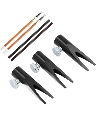 Aluminum Alloy U Shaped Slot Eyebrow Pencil Sharpening Tool for Beginners with Detachable Cover Makeup Artists and Microblading Professionals (Black) - Buy Online on GoSupps.com