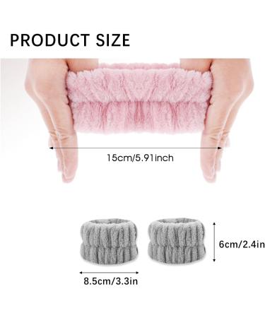 SSKHE 3 Pairs Microfiber Wrist Wash Bands Wrist Wash Towel Band Women Face Wash Wristband for Women Prevent Liquid from Spilling Down Arms - Buy Online on GoSupps.com