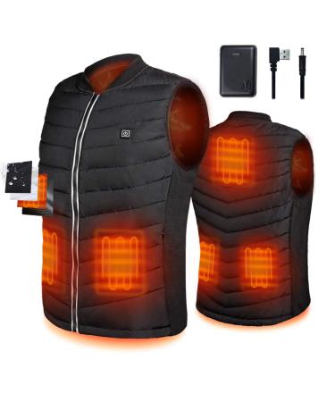 Srivb Heated Vest, Lightweight Heated Jacket with Battery Pack USB Charging Warming Clothes Heating Vest for Men Women Medium