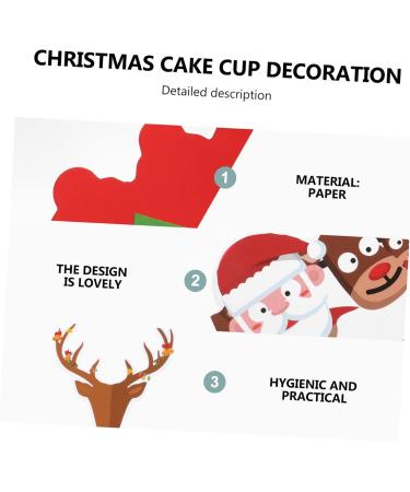 Christmas Cake Decoration Set | Cupcake Toppers Wraps & Party Supplies for Holiday Celebrations - Buy Online on GoSupps.com