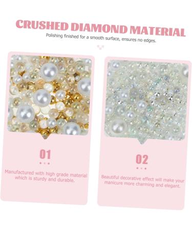 VINTORKY 4 Boxes Flower Decor Half Pearl Bead Rhinestone for Nails Hair Decorations Rhinestone Flatback Flowers Decor Pearls Nail Gems Pearls for Hair Nail Decor Resin The Bubble Steel Ball - Buy Online on GoSupps.com