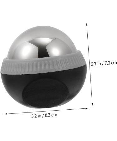 Tovinanna Stainless Steel Massage Globe - Multifunctional Tool for Face & Foot Massage Deep Tissue Muscle Roller 8.3x7cm Black - Buy Online on GoSupps.com