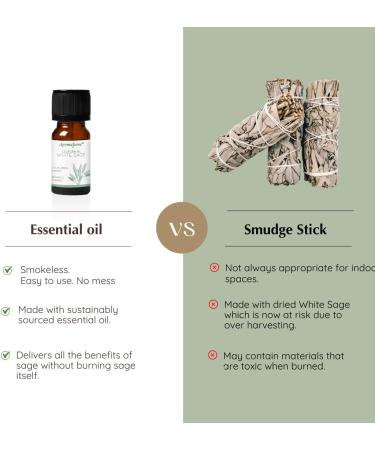 White Sage & Lavender Essential Oil Diffuser Blend | Aromafume | Smoke-Free Non-Toxic | 3 x 10ml - Buy Online on GoSupps.com