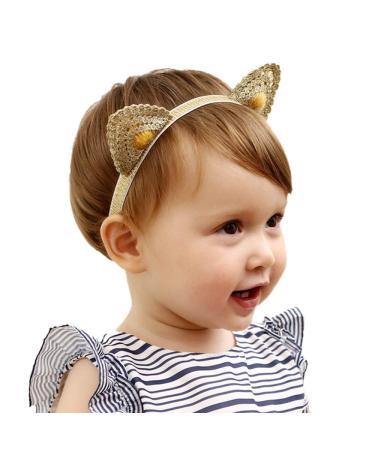 Holy KT 100% Handmade Hand Embroidery Lace Cat Ears Girl Headbands Cute Ears Elastic Hair Clip Hair Accessories