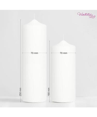 Personalized Wall Sticker Baptism Candle - Blue Cross Leaf Motif | Unique 25cm x 7cm Gift for Baptism Celebrations - Buy Online on GoSupps.com