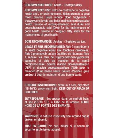 Predator Labs Omega 3+ 120 gels 1000mg - Enhance cognitive health Enhance mood balance and Cardiovascular Support - Supports Brain Function Emotional Well-Being and Heart Health - Buy Online on GoSupps.com