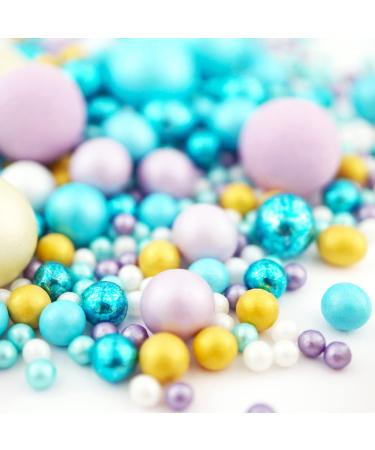 Super Sprinkle Sea Bubble XL Chocolate Balls | Edible Pearls & Sugar Decor for Cakes | 190g | Underwater & Ice World Themed Cake Decorations - Buy Online on GoSupps.com