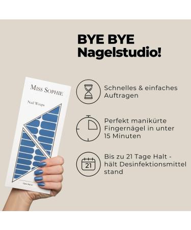 Original Miss Sophie Nail Foils - Dark Petrol Ultra-Thin Nail Polish Stripes for Finger & Toenails | Compatible with Natural Acrylic Gel & Shellac Nails | International Shipping Available - Buy Online on GoSupps.com