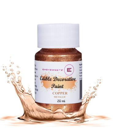 EasySweetz 100% Edible Decorative Paint Metallic: (Copper) 20ml