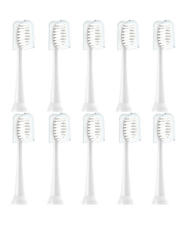 CILGEWH Replacement Toothbrush Heads 10 Pack Compatible with TAO Clean Electric Toothbrush White