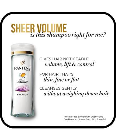 Pantene Sheer Volume Shampoo 12.6 Fl Oz - Volumizing Hair Care (Pack of 1) - Buy Online on GoSupps.com