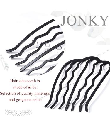 JONKY Black U Shape French Twist Hair Comb - Metal Hair Pin for Women & Girls - Buy Online on GoSupps.com