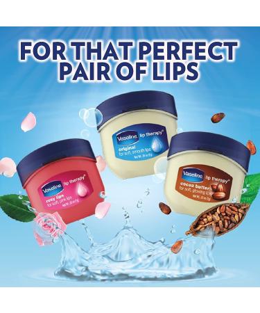Vaseline Lip Therapy Lip Balm Original 0.25 oz (Pack of 3) - Moisturizing Lip Care Trio - Buy Online on GoSupps.com
