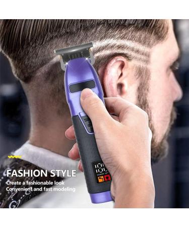Buy High Power Hair Clippers for Men - Electric Hair Clipper with Digital Display & Razor Sharp Precision - S11 Hair Trimmer in Purple - Buy Online on GoSupps.com