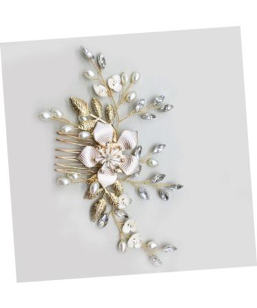 MERRYHAPY 1 PC Comb for Bridal Wedding Headpiece Pearl Hair Pin Rhinestone Hair Clip Rhinestone Barrettes Bride Comb Bride Headpieces for Wedding Pearl Hair Comb Tiara for Bride Wedding - Buy Online on GoSupps.com