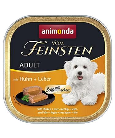 Animonda of the finest adult dog food wet food for adult dogs feasts with chicken + liver 22 x 150 g of feasts with chicken + liver 1 piece (22 pack)