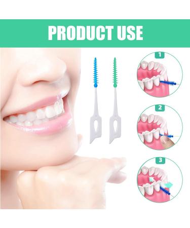 400 Pieces Interdental Brushes - Soft Silicone Dual-House Dental Sticks for Optimal Oral Care - Buy Online on GoSupps.com