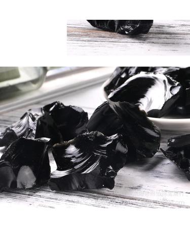 Soulnioi Black Obsidian Raw Crystal Stone Gemstones for Reiki Healing and Chakra Balancing - Set of 4 - Buy Online on GoSupps.com