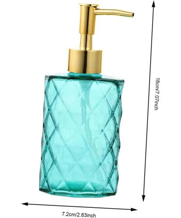 Buy Healeved 3oz Clear Glass Lotion Bottle - Refillable Dispenser for Cucumber & Soap - Perfect for Travel & Sensitive Skin - Buy Online on GoSupps.com