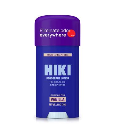 HIKI Whole Body Deodorant Cream for Underarms Skin Folds + Private Parts Deodorant. Aluminum-Free Talc Free & Designed For Sensitive Skin -NEW FORMULA- (Vanilla - 1 Pack) Vanilla 2.45 Ounce (Pack of 1) - Buy Online on GoSupps.com