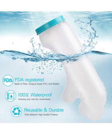 Waterproof Arm Cast Cover Protector - Reusable Adult Half Arm Sleeve for Shower & Bath - 100% Waterproof - Buy Online on GoSupps.com