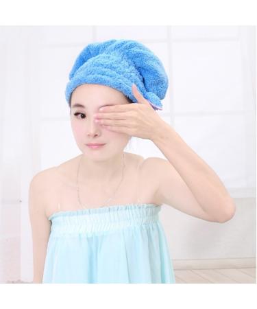 Dianoo 3pcs Cute Ultra Absorbent Dry Hair Cap Set - Bowknot Shower & Spa Caps for Women (Random Colors) - Ideal Hair Drying Solution - Buy Online on GoSupps.com