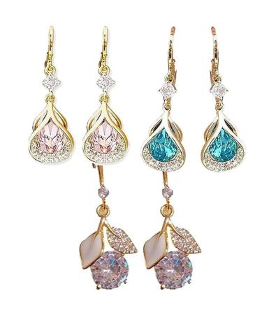 Lymphflow Magnetogen Earrings Lymphatic Earrings Lymphflow Magnetogen Earrings for Women Weight Loss For Promote Blood Circulation 3 Pairs