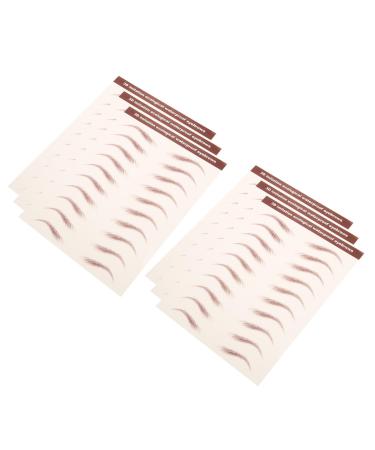 ABOOFAN 6feuilles Sourcils Autocollant Temporaires et Imperm ables pour Maquillage Bandes Adh sives Repositionnables pour Sourcils Naturels