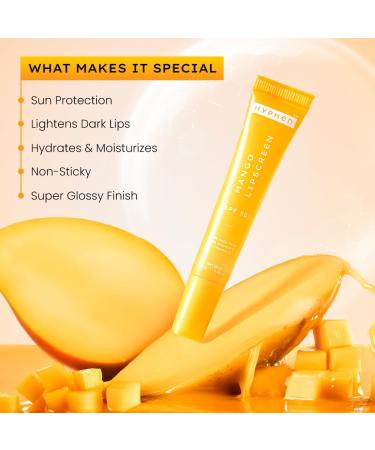 Hyphen Mango Lip Balm SPF 50 PA++++ | 2% Kojic Acid Brightening LipBalm for Dark & Pigmented Lips | 1% Vitamin E & Vitamin C | Moisturizing SPF LipBalm for Dry Lips - 10 g - Buy Online on GoSupps.com
