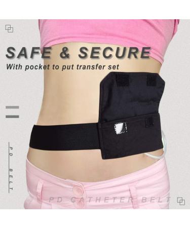 G-Tube Belt for Feeding Tube & Peritoneal Dialysis Catheter | Adjustable Abdominal Holder for Men & Women | Black, Medium (27-39 inch) - Buy Online on GoSupps.com