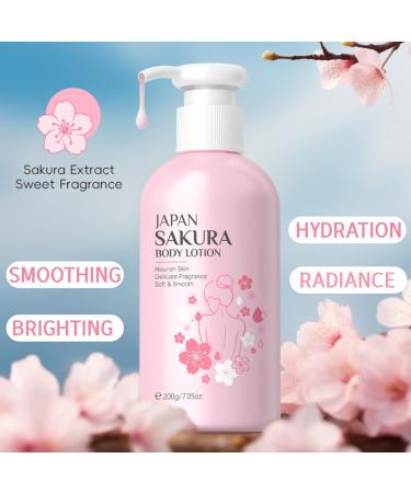 ISBEAUSOLS Japan Sakura Body Lotion - 200g - Buy Online on GoSupps.com