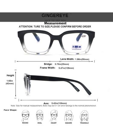 3 Pack Oprah Style Blue Light Blocking Square Reading Glasses for Men & Women | +1.5 Strength | Top Selling Computer Readers - Buy Online on GoSupps.com