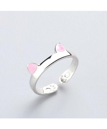 Anoximt Cat Ring for Women | Stylish Cat Ears Fashion Jewelry | Perfect Gift for Weddings Valentine's Day & Special Occasions - Buy Online on GoSupps.com