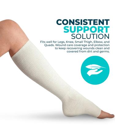 Premium Elastic Tubular Medical Bandage Size E Stockinette 3.4 inches x 33 Feet Plus Medical Scissors Size E (3.4 x 33') - Buy Online on GoSupps.com