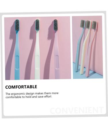 Beavorty 6-Piece Stiff Brush Set - Effective Adult Tooth Stain Removal & Cleaning | Portable Hard Bristle Toothbrushes for Healthy Teeth - Buy Online on GoSupps.com