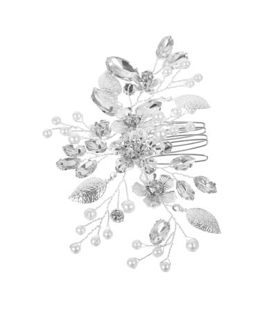 FRCOLOR Hair Comb Clip for Bridesmaids Hair Accessories for Wedding Hair Clips Bridal Hair Side Comb Hair Accessories for Women Rhinestones Headpiece