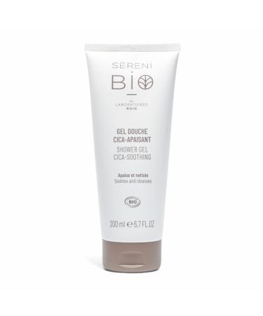 SERENI S r nibio Cica-Soothing Shower Gel with Centella Asiatica - Certified Organic Vegan and Fair Trade Body Care - Soothes and Cleanses - Moisturizing Shower Gel for Ultra-Sensitive Skin - 200ml