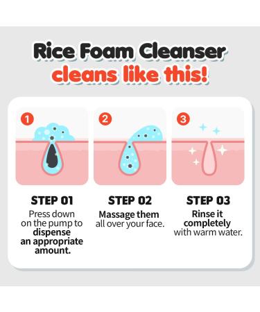 EUNYUL Daily Care Rice Foam Cleanser - Korean Skincare Face Wash with Rice Water | 150ml International Shipping Available - Buy Online on GoSupps.com