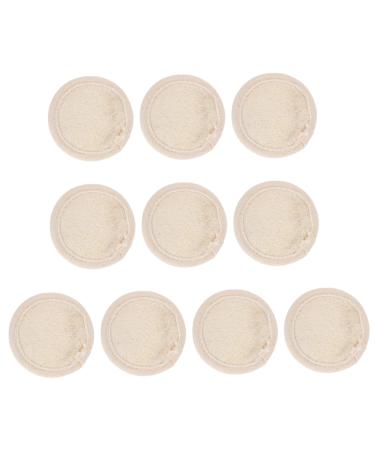 minkissy 1 Set Loofah face wash Cleaning Pads for face Round Makeup Sponge Make up Powder Puff Reusable Makeup Remover Pads Microfiber Makeup Remover Pads Makeup Remove Pads Eye Loofah Pads