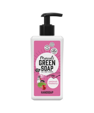 Marcel's Green Soap - Hand Soap Patchouli & Cranberry - Handwash Dispenser - 100% Eco friendly - 100% Vegan - 97% Biodegradable - 250 ML Patchouli & Cranberry 250.00 ml (Pack of 1)