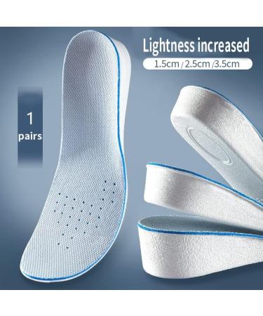 CSCDD Thin Invisible Height Increase Insoles - Breathable Polyester Comfortable Fit 1-3.5cm Elevation for Unisex EU 41-45 (275mm - Buy Online on GoSupps.com