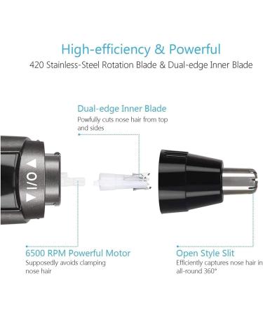 Nose & Ear Hair Trimmer for Men & Women - Painless Waterproof Electric Nose Clippers - Buy Online on GoSupps.com