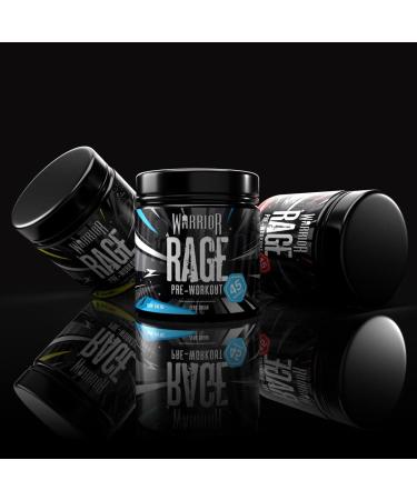 Warrior Rage Pre-Workout Powder - Charged Cherry, 392g Energy Drink Supplement with Vitamin C, Beta Alanine, Creatine Gluconate - 45 Servings - Buy Online on GoSupps.com