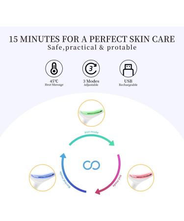 Ms.W 3-in-1 Beauty Massager for Face and Neck with Heat, Vibration and LED - Electric Facial Tool for Skin Firming and Smoothing - Buy Online on GoSupps.com