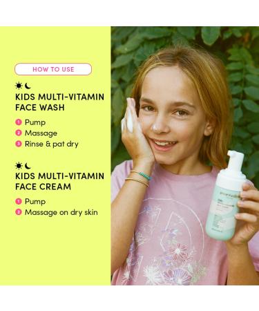 Evereden Happy Kids Skin & Lips Routine - Multi-Vitamin Face Wash & Face Cream & Tinted Lip Oil Set - Clean & Vegan Skin Care Kids 3+ - Moisturizing Nourishing & Protective - Buy Online on GoSupps.com