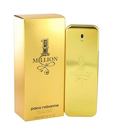 Paco Rabanne 1 Million Eau De Toilette Spray 3.4 oz Men
